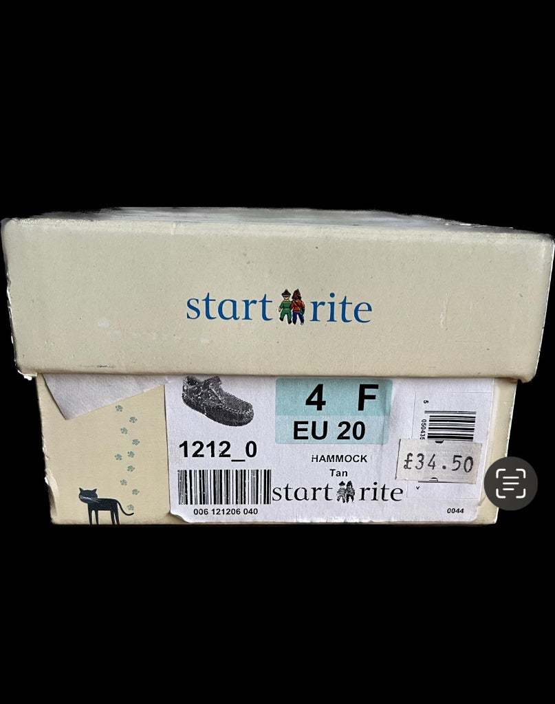 START-RITE HAMMOCK Boys Tan Leather Shoes