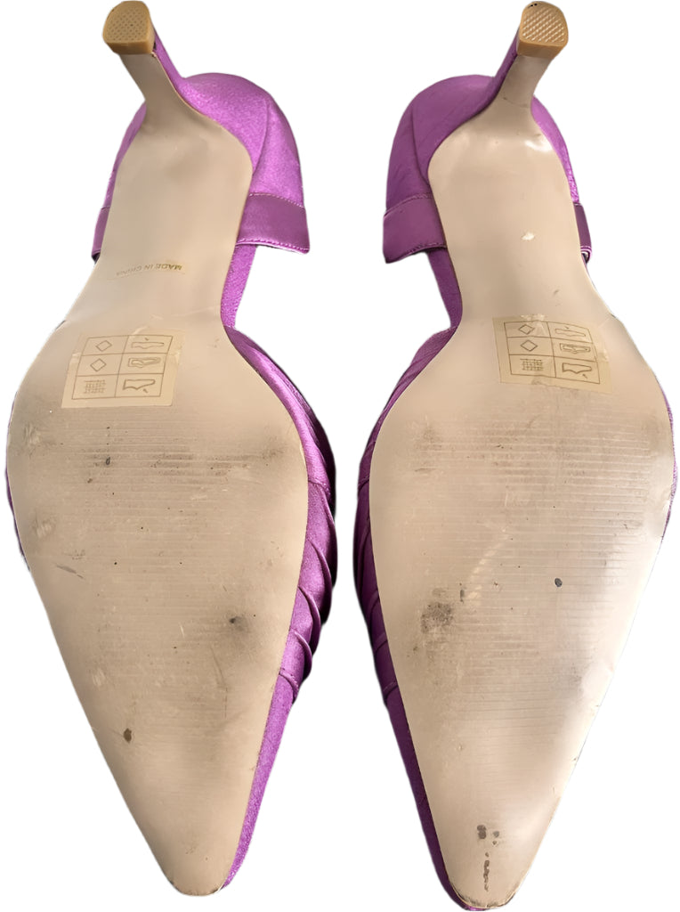 Jacques Vert Lilac Satin Shoes - UK5