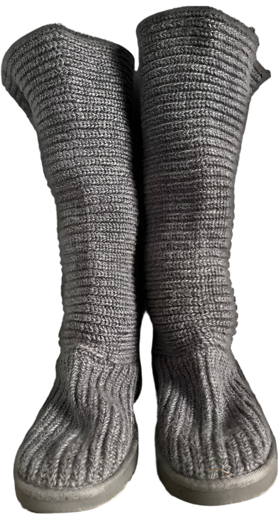 UGG Grey Knitted Woollen Boots - UK 5.5