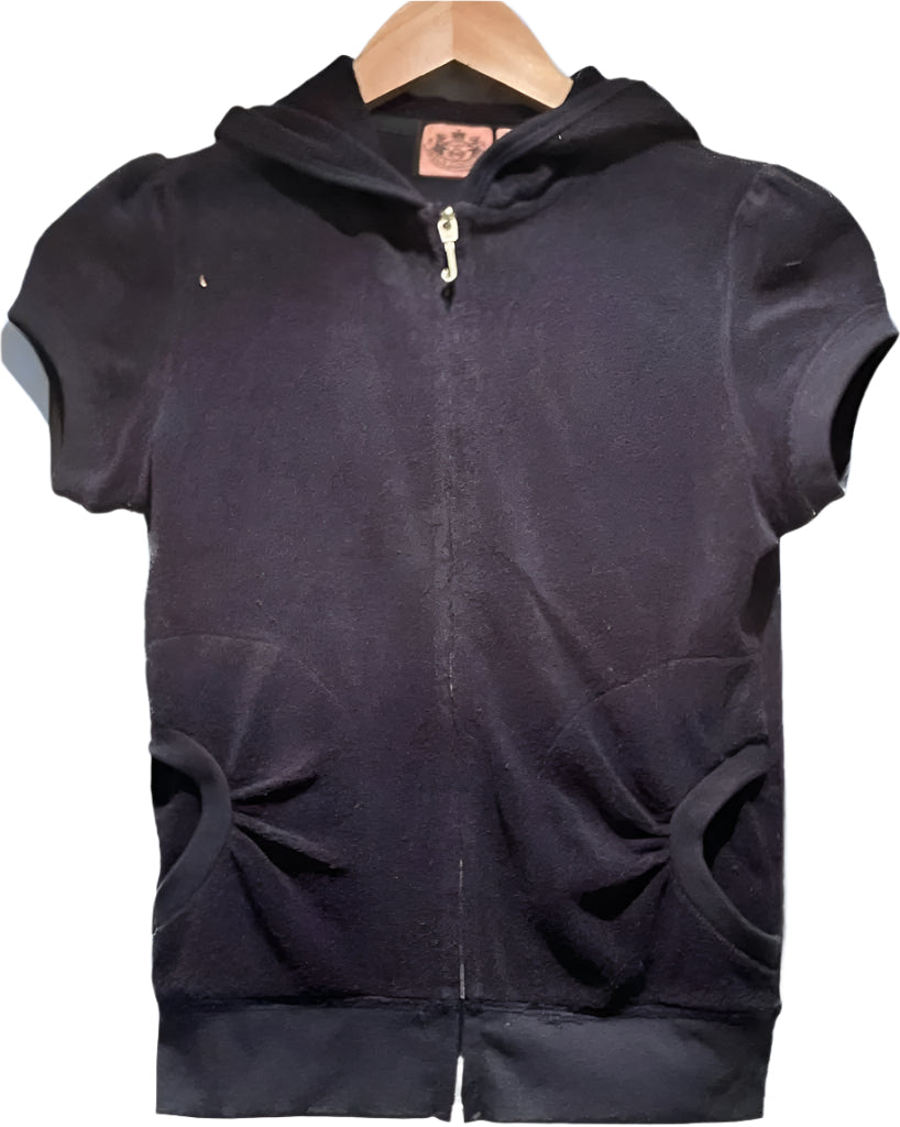 Juicy Couture Navy Towelling Hoddie - UK L
