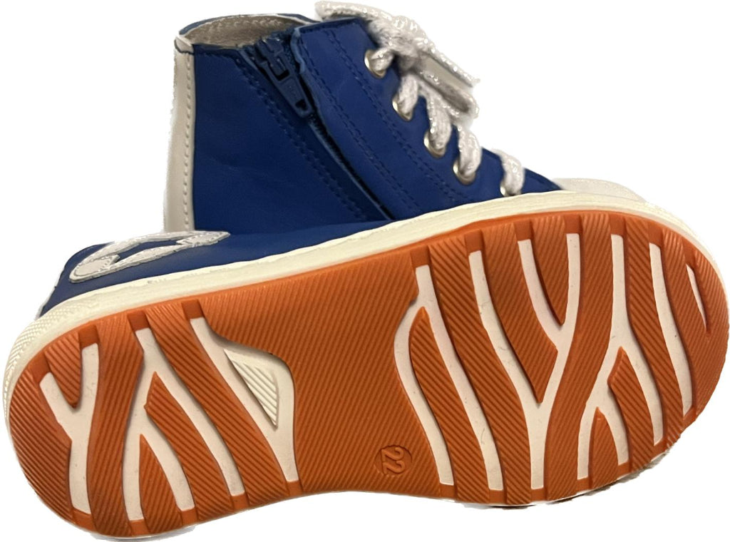 PETASIL Boys Blue Leather Boots - UK5