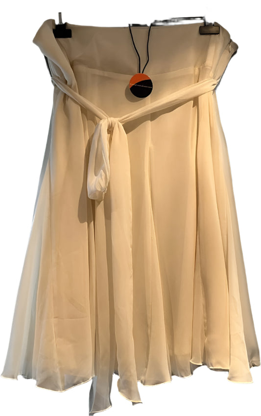 Joanna Hope Cream Chiffon Skirt - UK 22