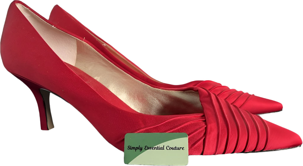 Roland Cartier Red Satin Shoes - UK10