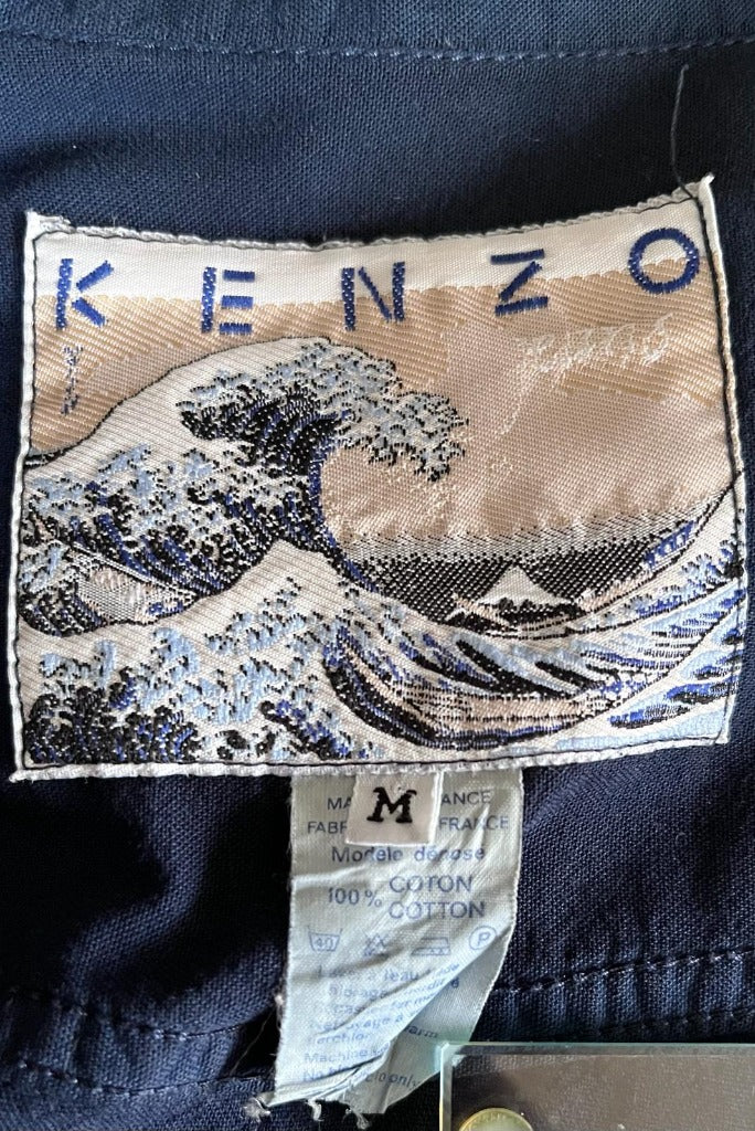 Kenzo Navy Cotton Shirt - Kenzo Label