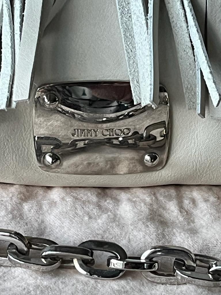 JIMMY CHOO Ivory Lambskin Handbag