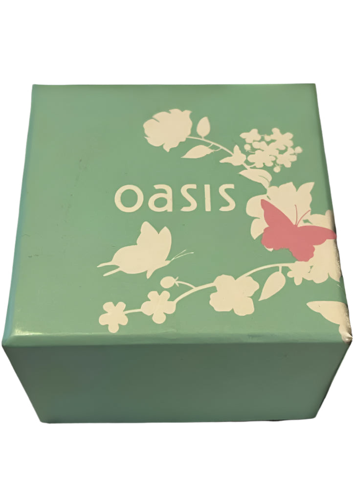 Oasis Chrome Analogue Bangle Watch