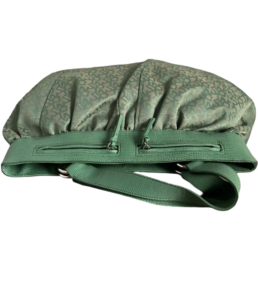 DKNY Green Monogram Bag & Purse
