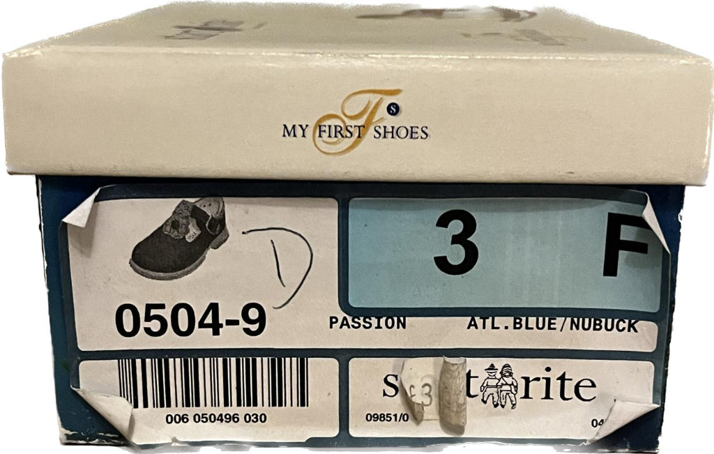 Start-rite Navy Leather Girls Shoes - UK3