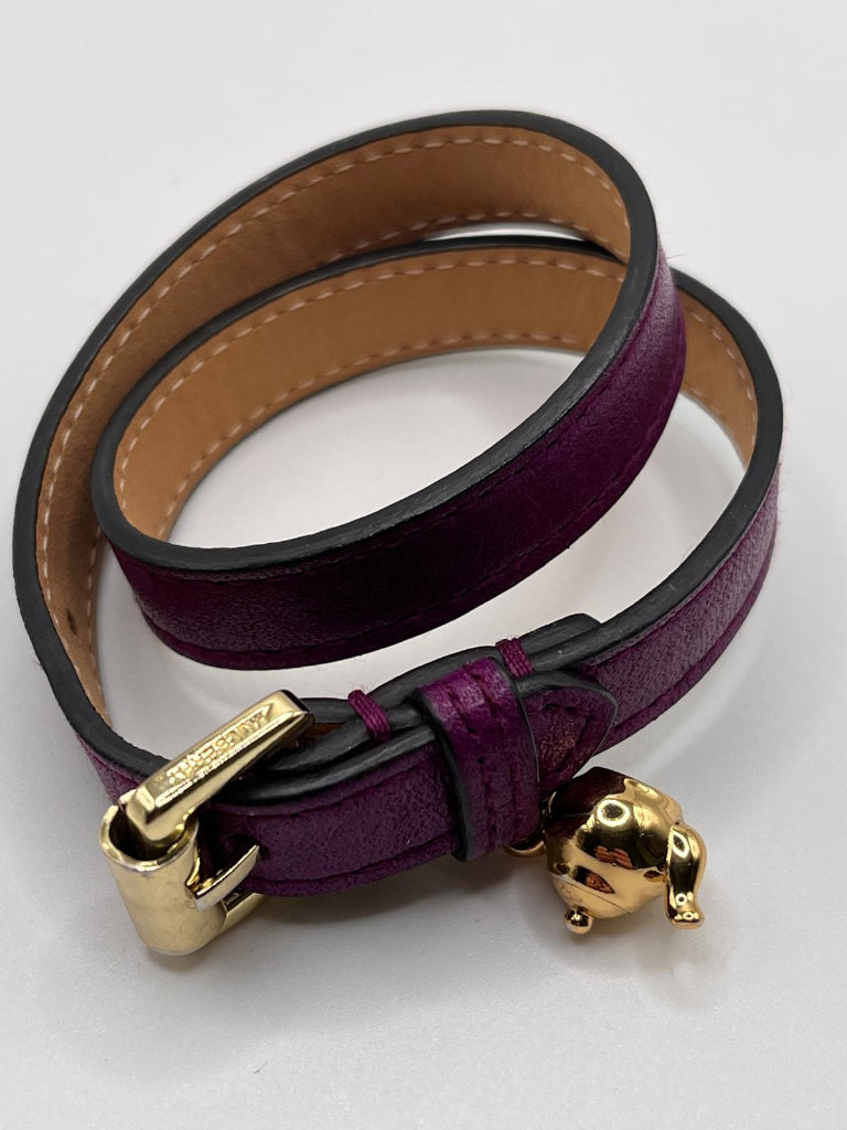 MULBERRY Purple Leather Bracelet