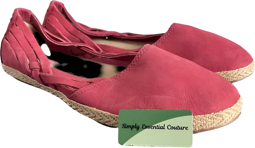 UGG Fuschia Suede Espadrilles - UK5.5
