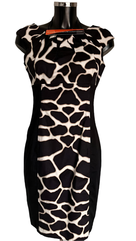 KAREN MILLEN Black & White Dress - UK12