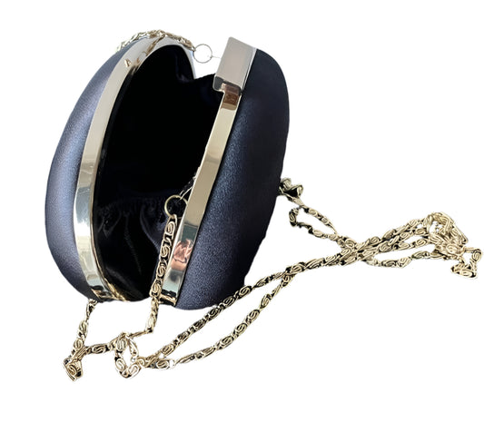 Kurt Geiger Black Hard Shell Evening Bag
