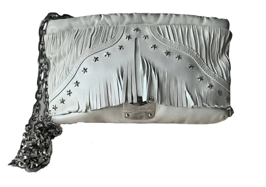 JIMMY CHOO Ivory Lambskin Handbag