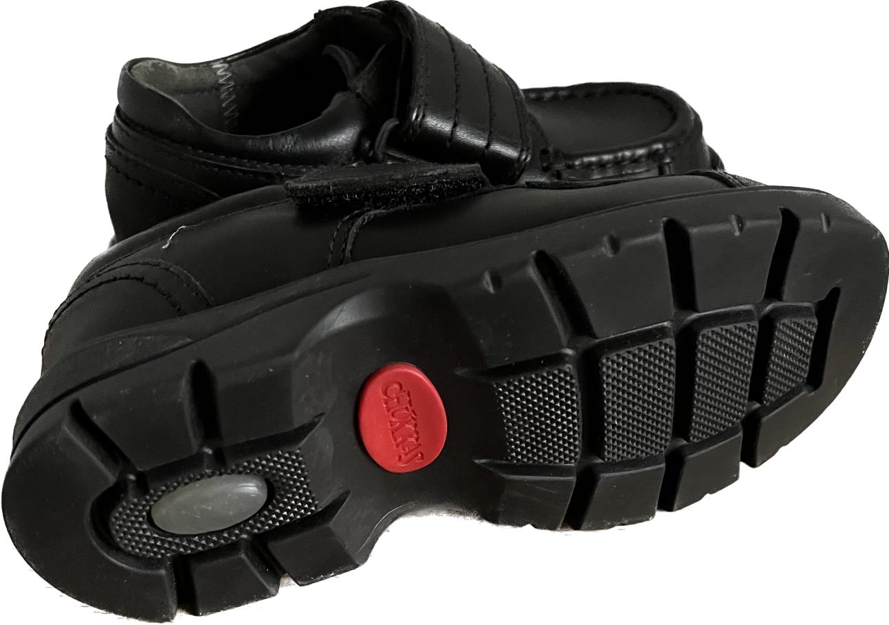 Start-Rite Grafter Black Leather Shoes size UK9H NEW in Box