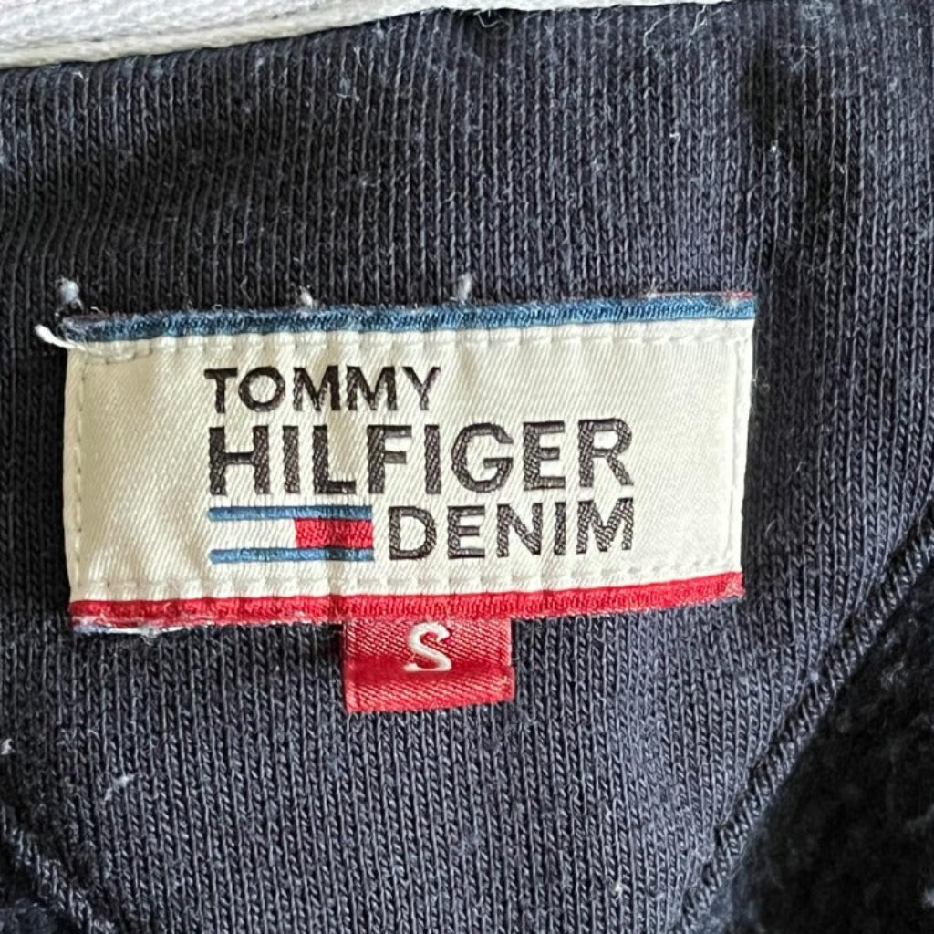 Hilfiger Navy Hoodie - Size S - Brand Label