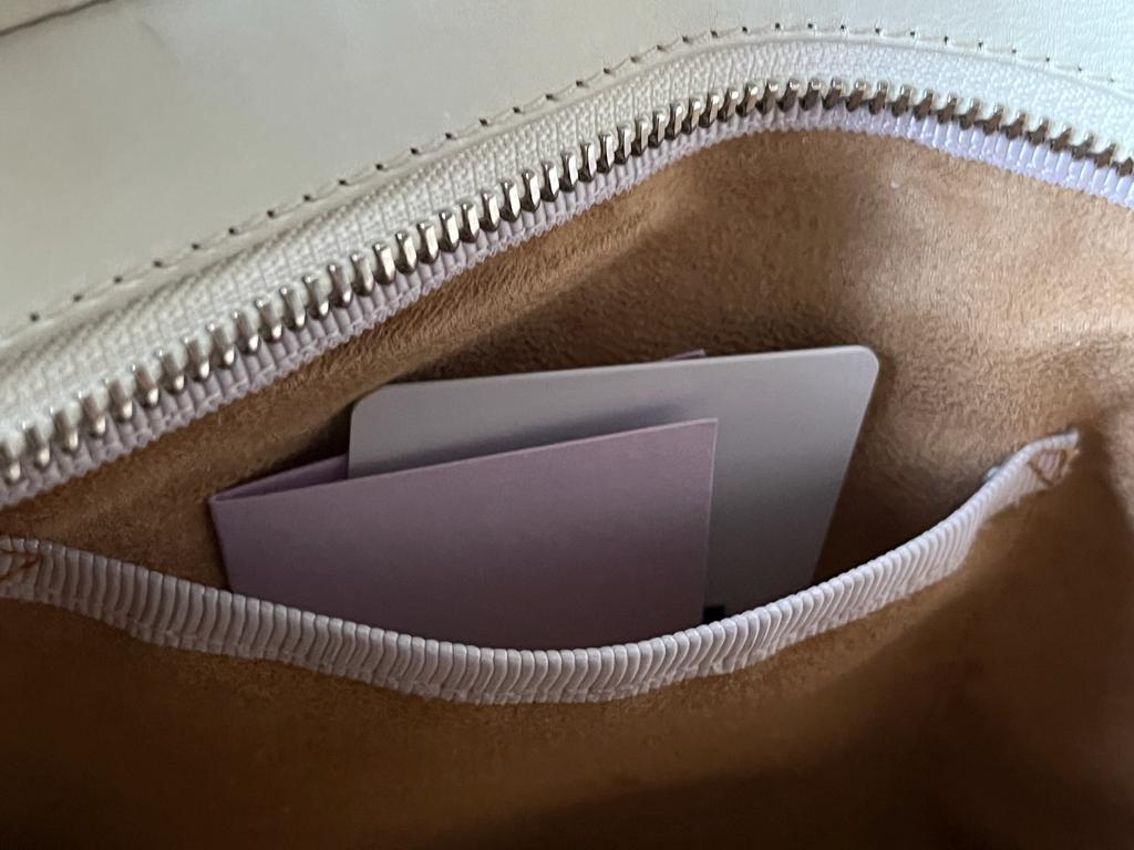 JIMMY CHOO Ivory Lambskin Handbag