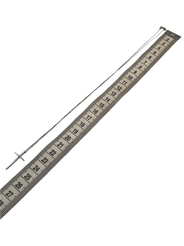 ERNEST JONES 9ct White Gold & Diamond Cross