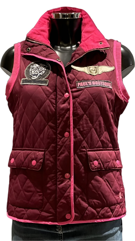 Paul's Boutique Shocking Pink Gilet - UK S