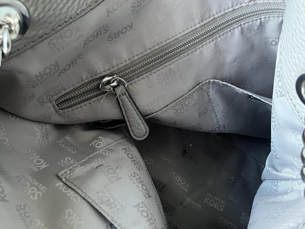 MICHAEL KORS Grey Leather Handbag