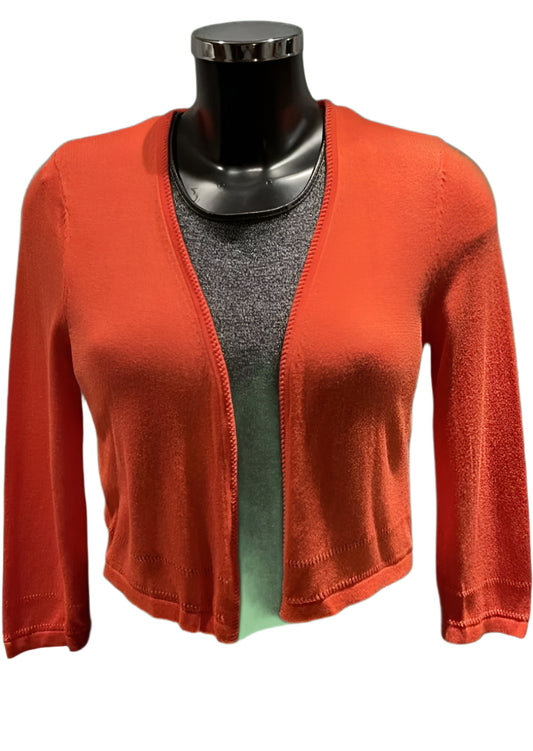 Monsoon Orange Cardigan - Size  S