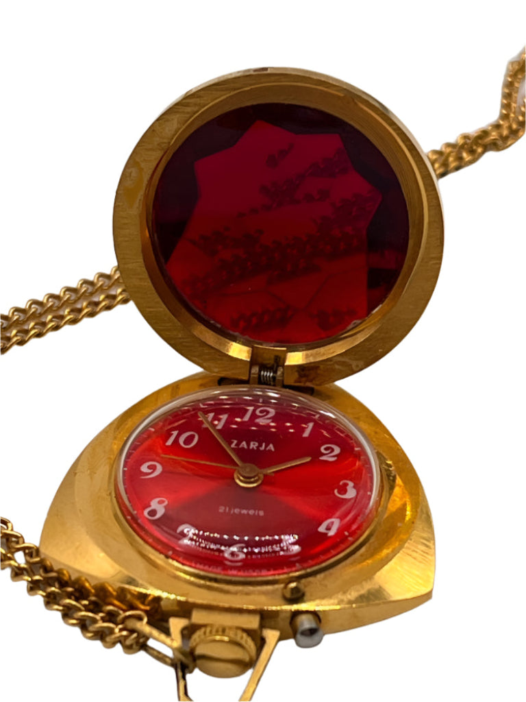 ZARJA Red Medallion Watch Pendant