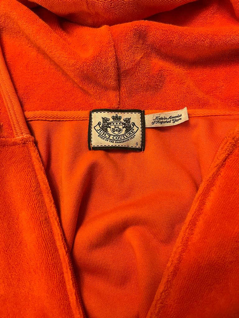 Juicy Couture Orange Hoddie - UK L