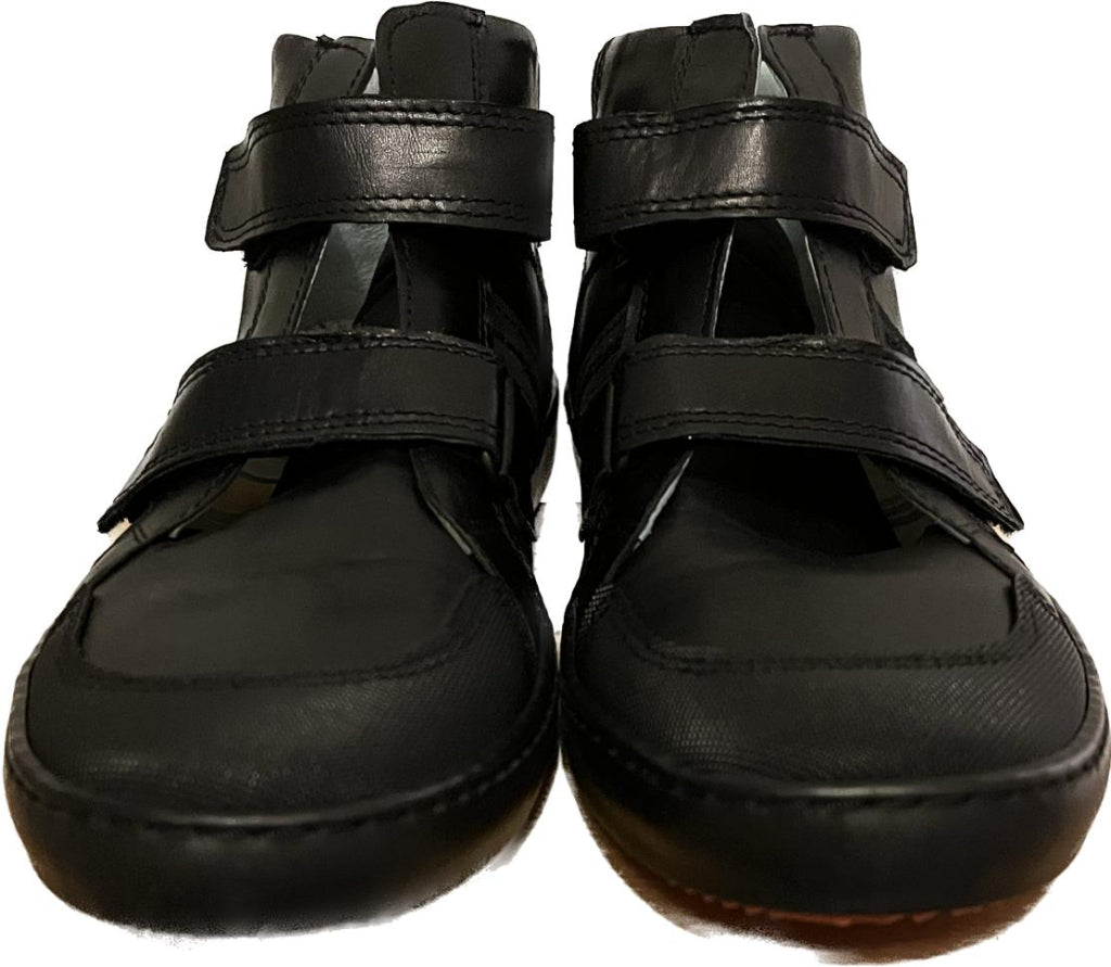 Petasil Boys Black Leather Boots - UK11.5