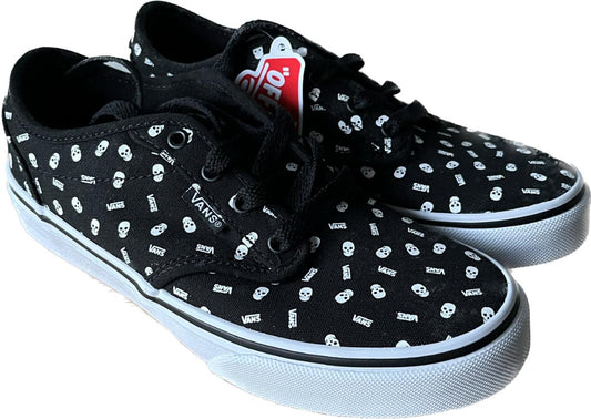 VANS Black Pattern Trainers - UK2.5