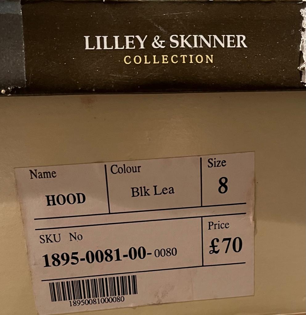 Lilley & Skinner Black Leather Boots - UK8