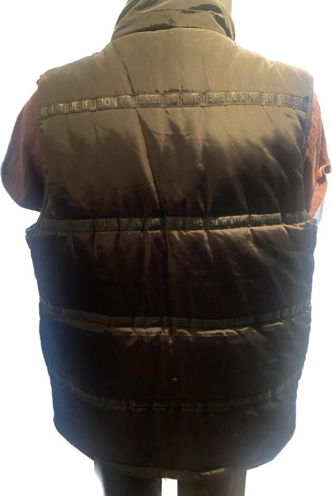 True Religion Black Gilet - Size M - Rear