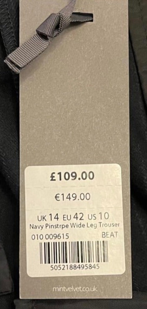 Mint Velvet Navy Trousers - RRP £109