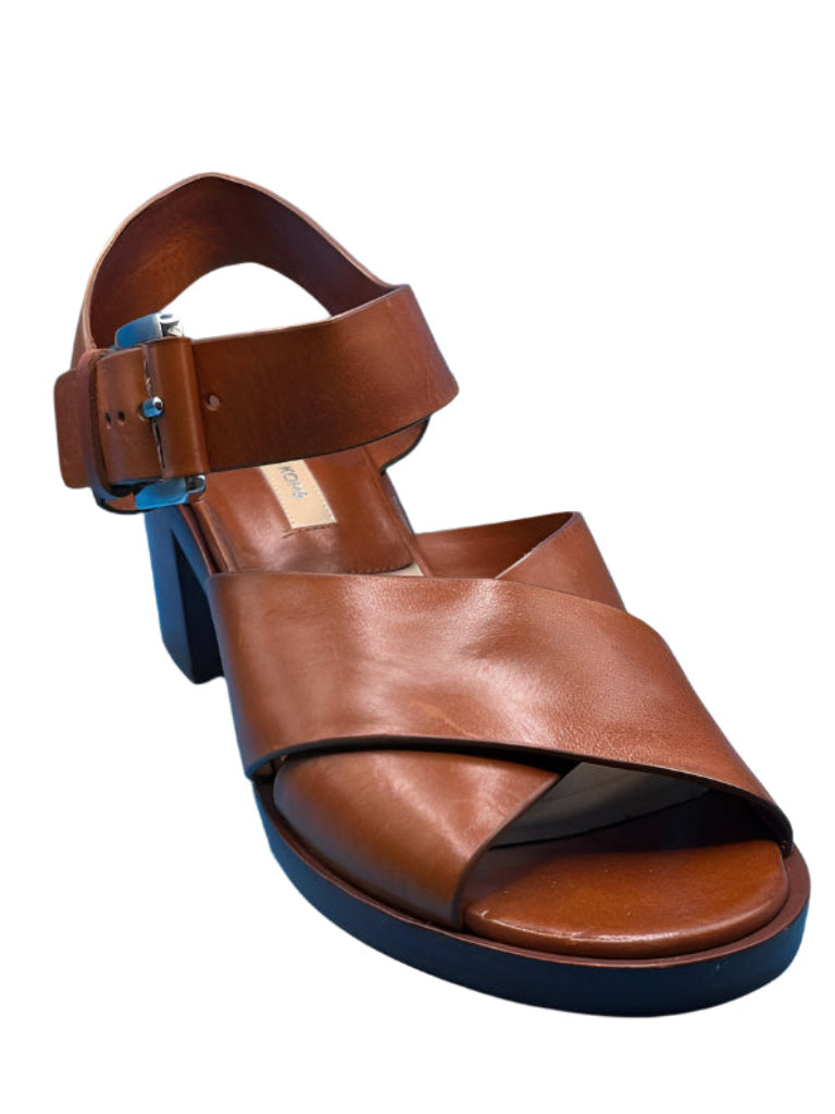 Michael Kors Brown Leather Sandals - UK6