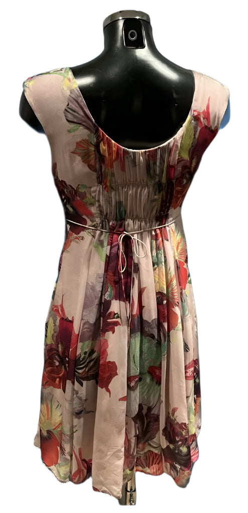 TED BAKER Cream Floral Dress - UK 10