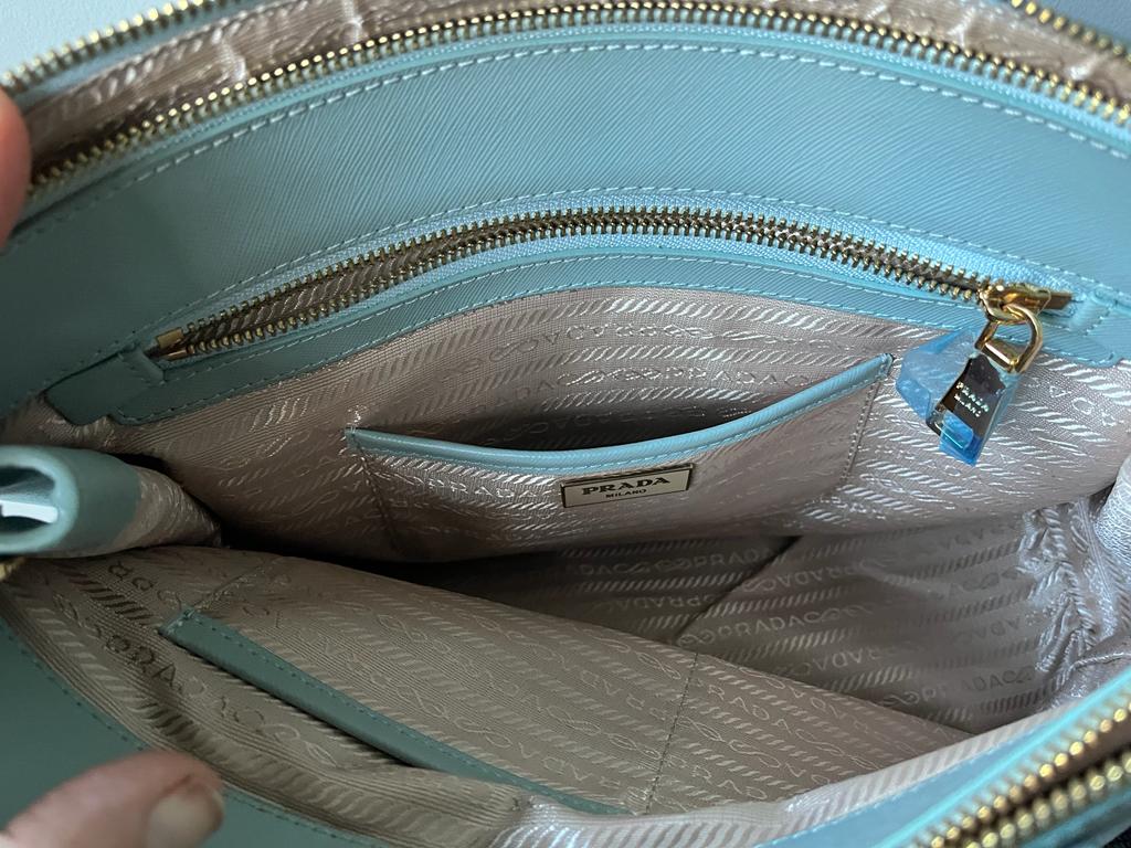 PRADA Leather Galleria Handbag Inside