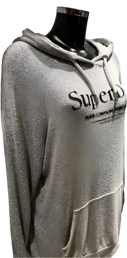 Superdry Grey Hoodie Dress - Size UK14