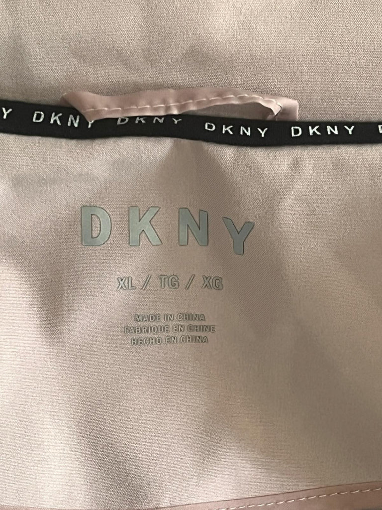 DKNY Baby Pink Hooded Raincoat - UK 14