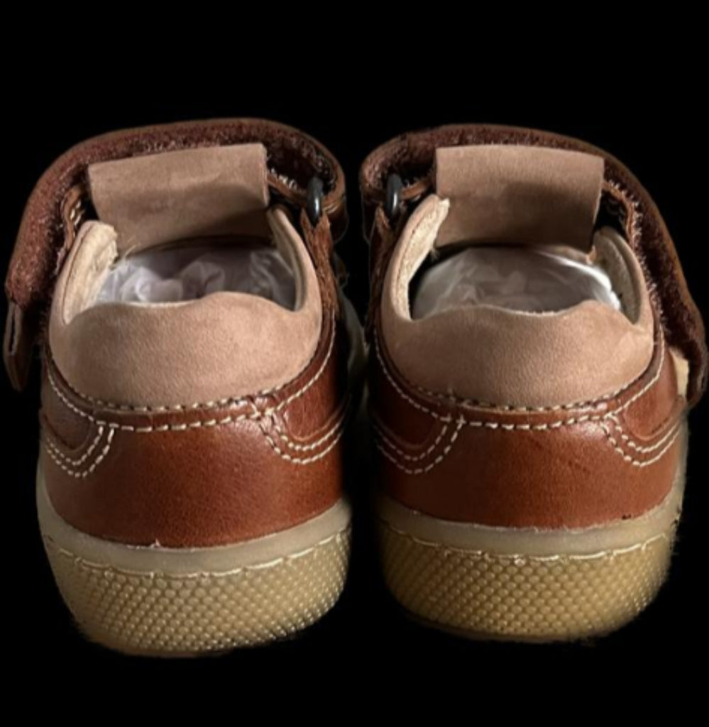 START-RITE HAMMOCK Boys Tan Leather Shoes