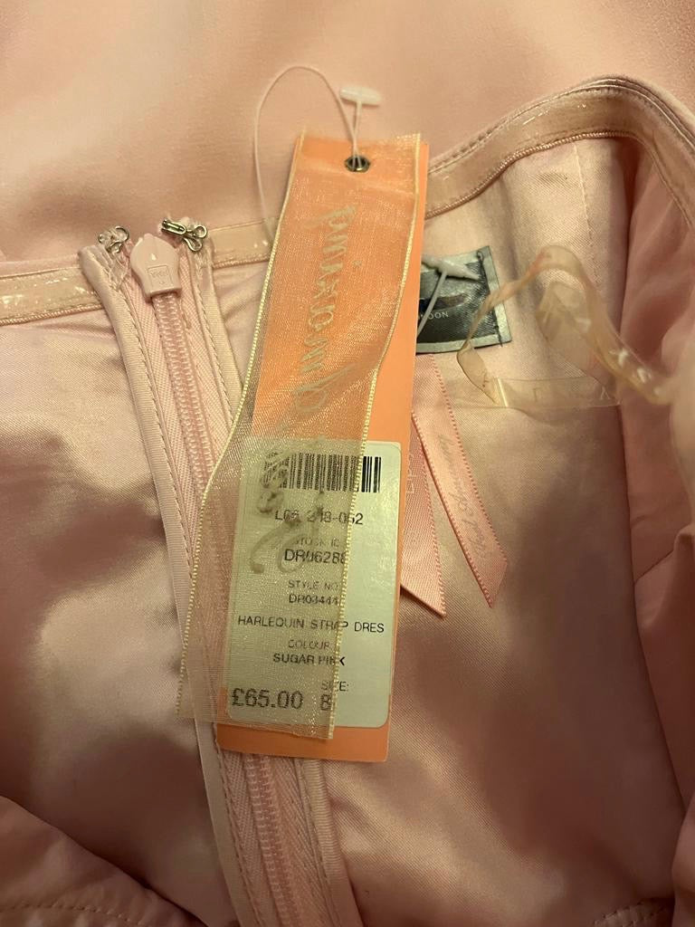 Lipsy Sugarpink Chiffon Dress - RRP Tags
