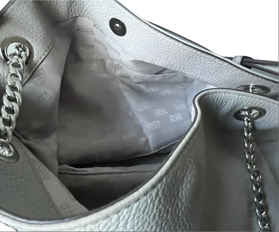 MICHAEL KORS Grey Leather Handbag