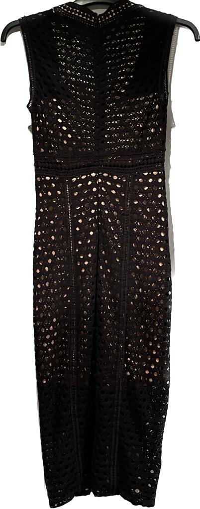 Bardot Black Panel Dress - UK 6