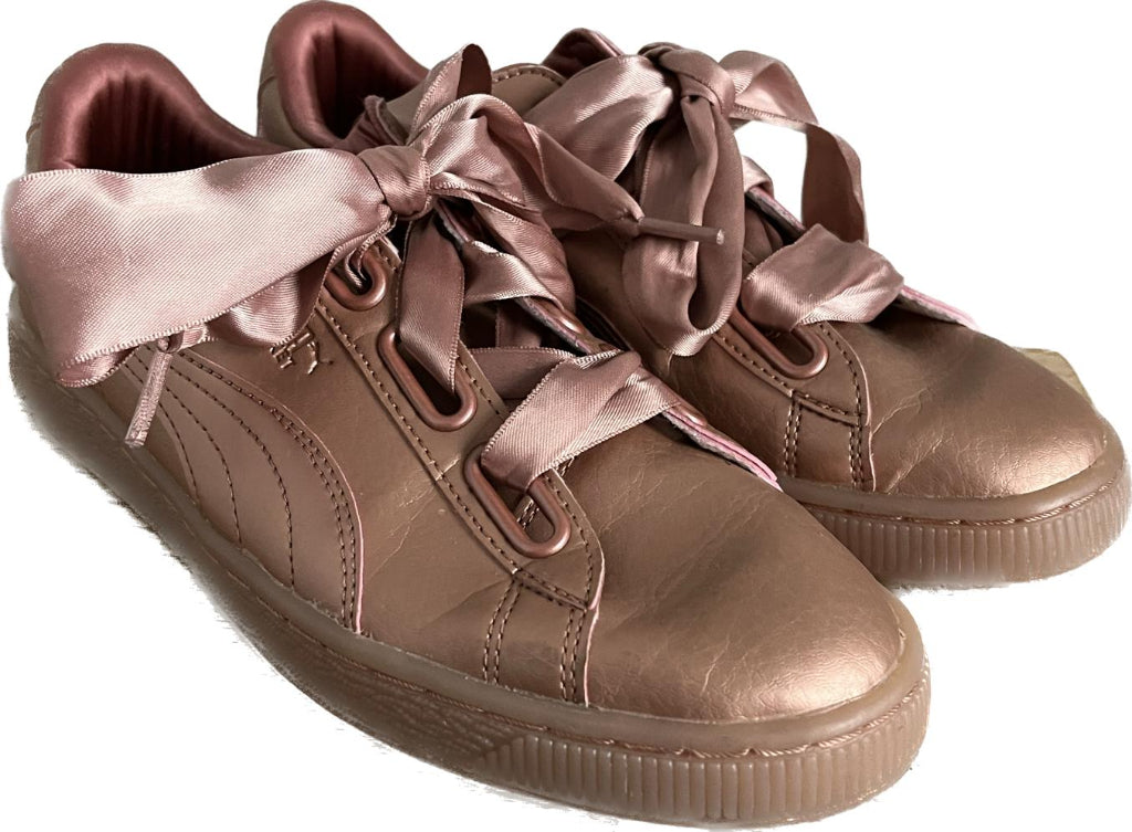 PUMA Rose Gold Trainers  - Size UK 6