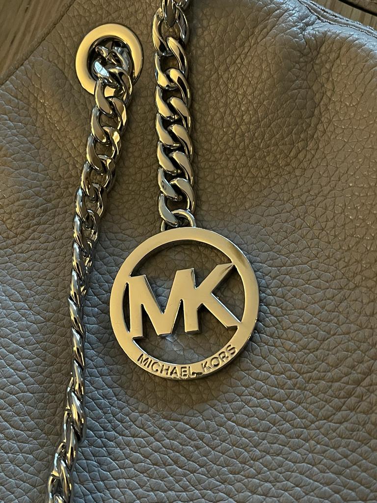 MICHAEL KORS Grey Leather Handbag