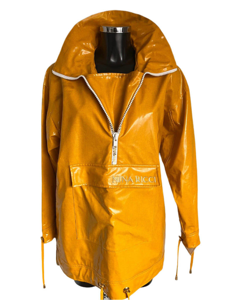 Nina Ricci Yellow PVC Jacket & Hat - UK XL