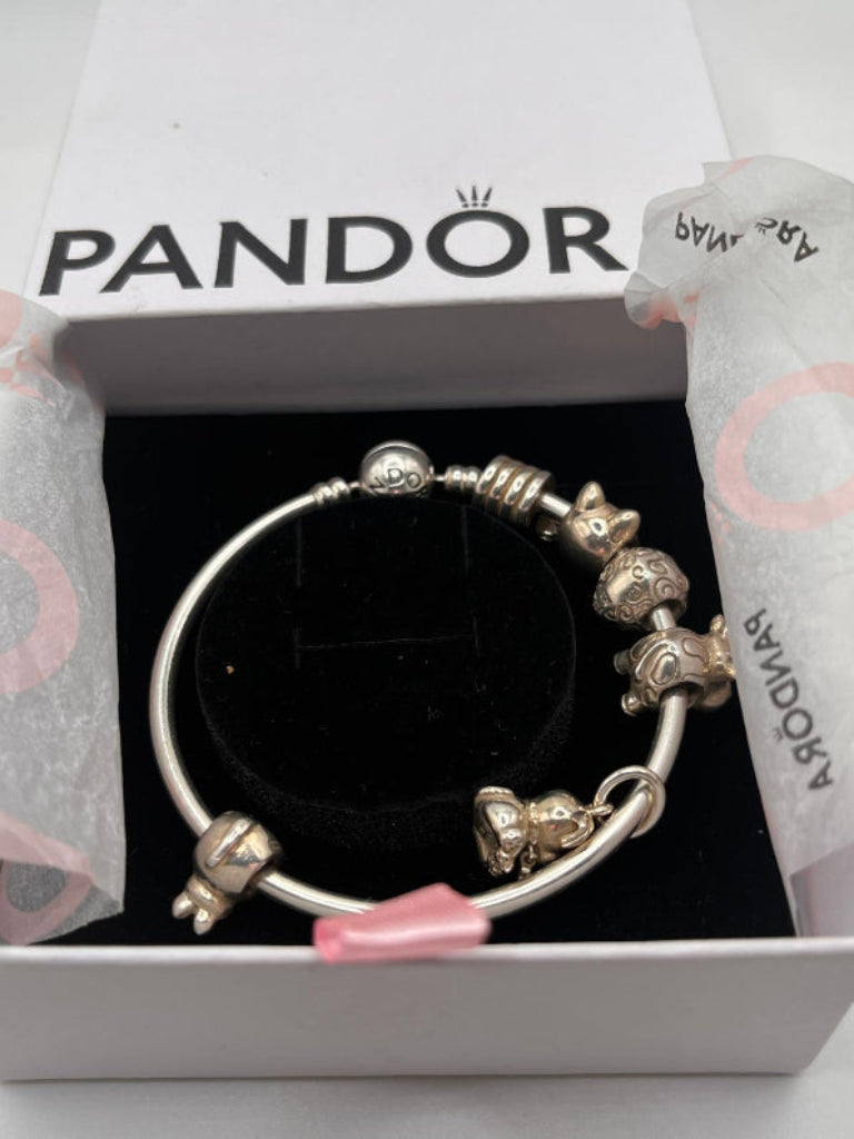 Pandora 6 x Animal Charm Bracelet in Box