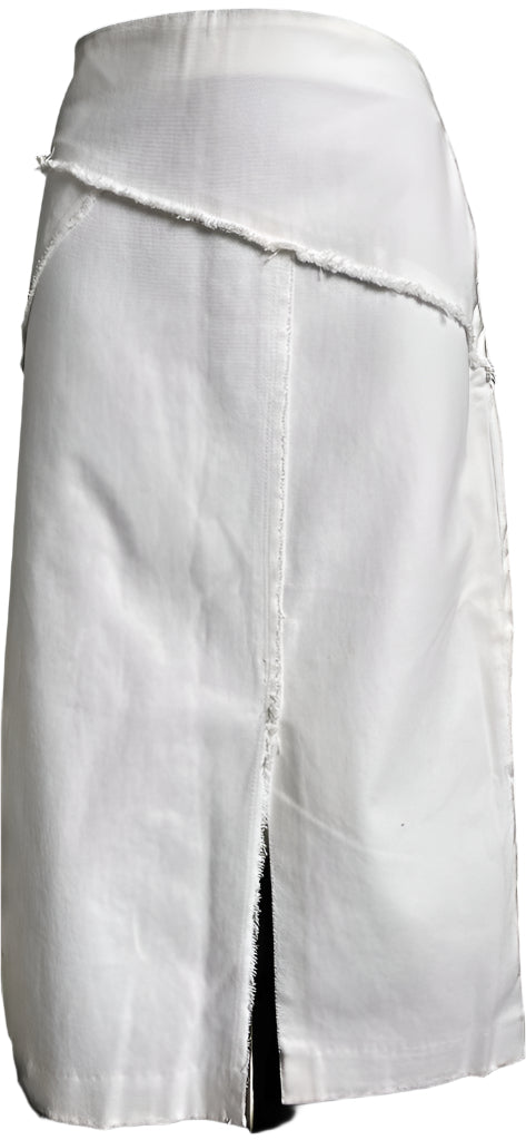 Whistles White Midi Skirt - Size UK16