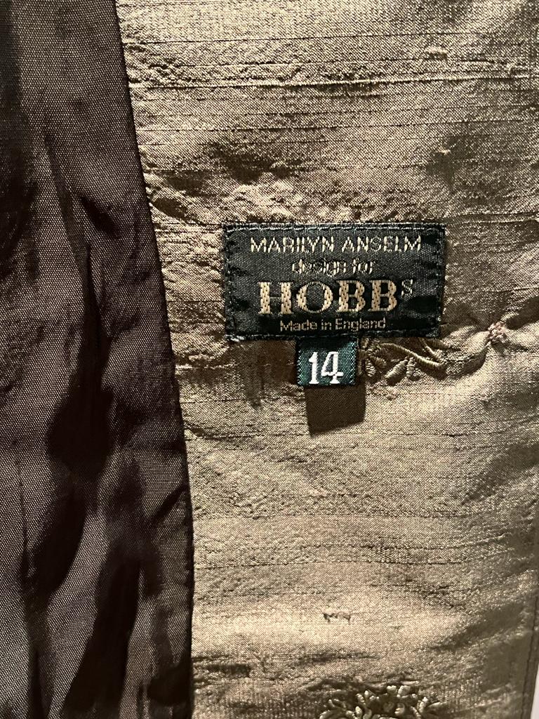 HOBBS Olive Green Silk Jacket - UK14