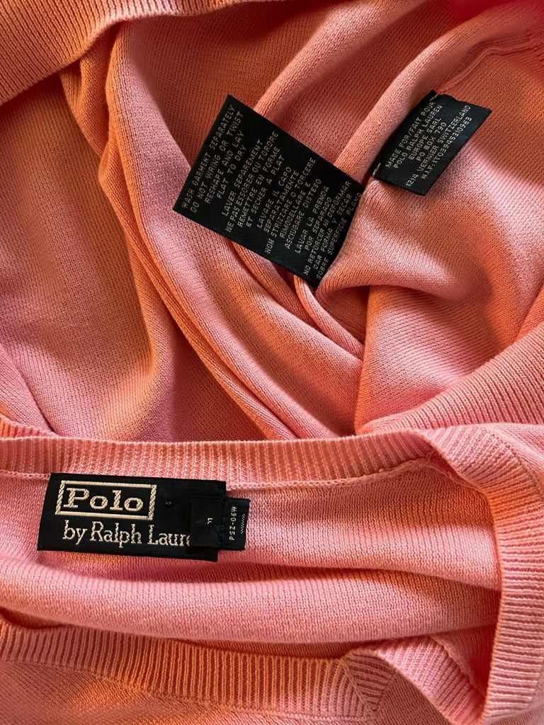 Polo by Ralph Lauren Pink Jumper Labels