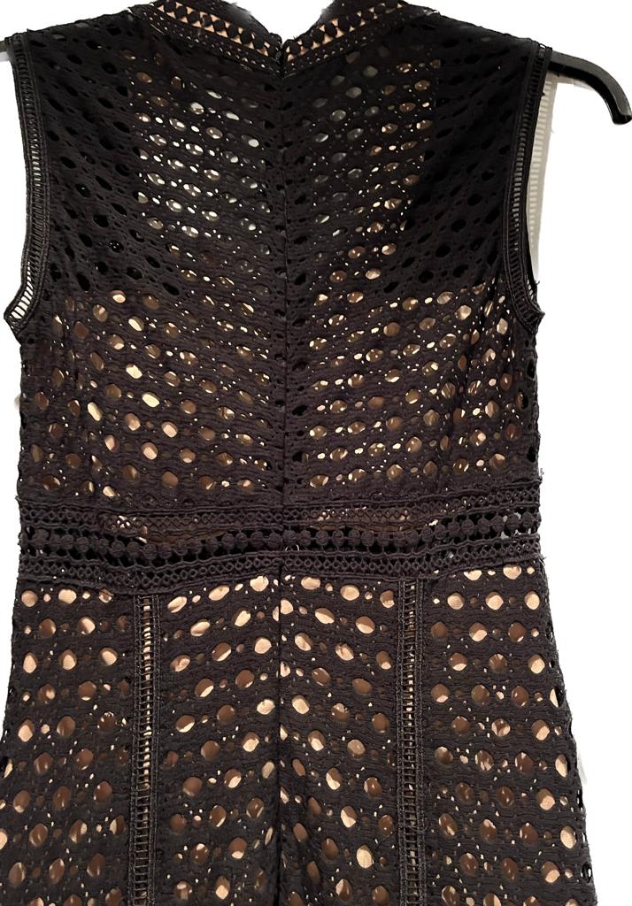 Bardot Black Panel Dress - UK 6