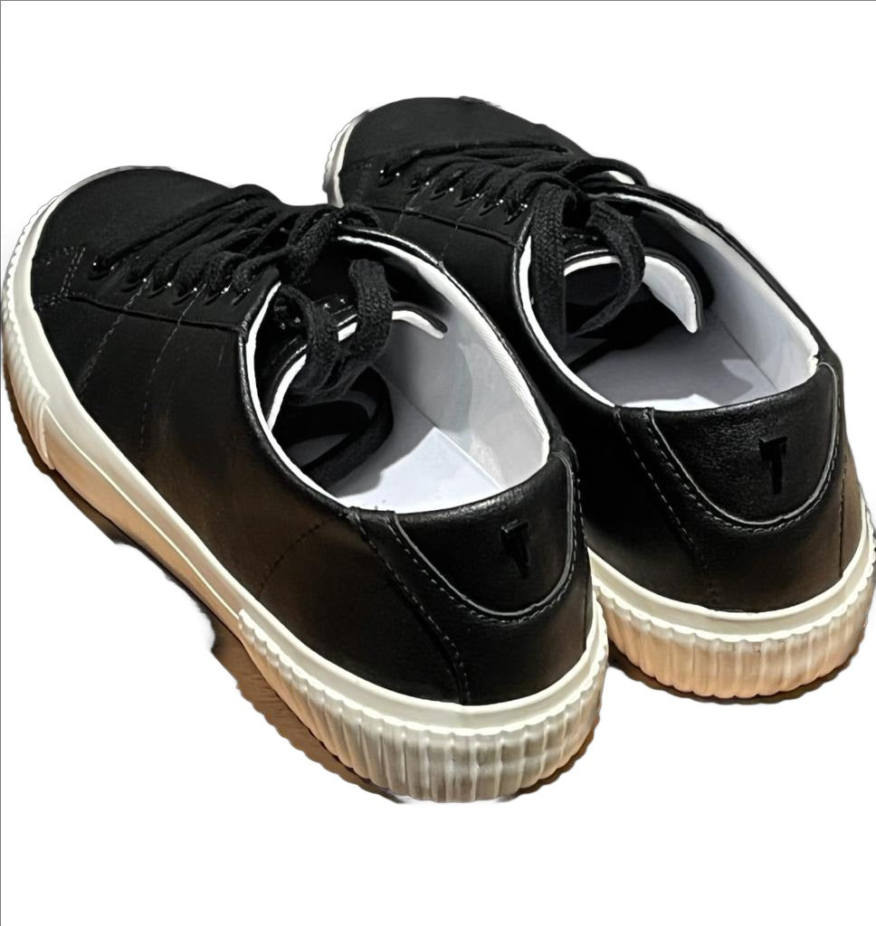 TED BAKER Black Leather Trainers - UK 5