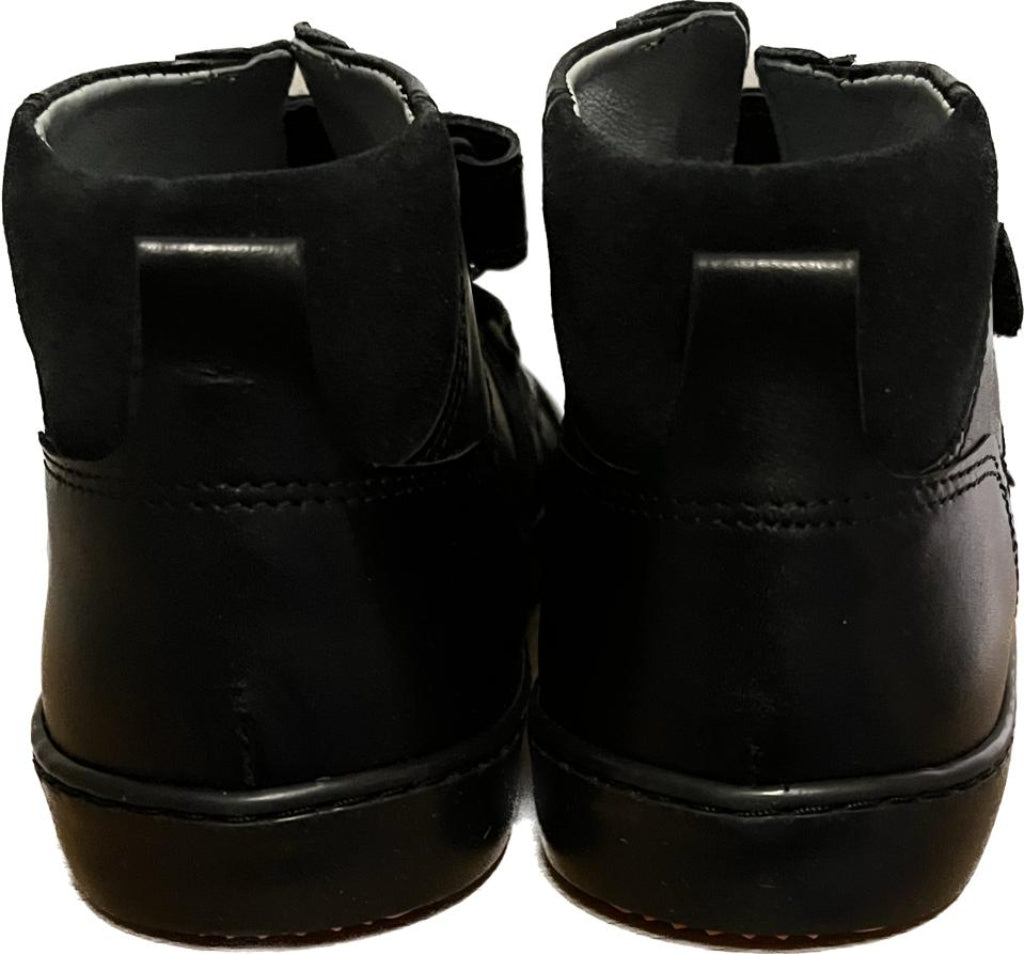 Petasil Boys Black Leather Boots - UK11.5